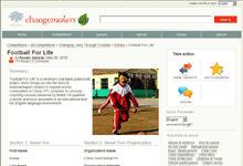 Football For Life Enters Nike & Ashoka's Changemaker Competition