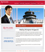 Rutgers website screenshot